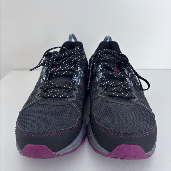 ASICS Women's Gel-Venture 7 Black Gray Purple Athletic Running Sneakers 7 NWOB - Picture 2 of 7